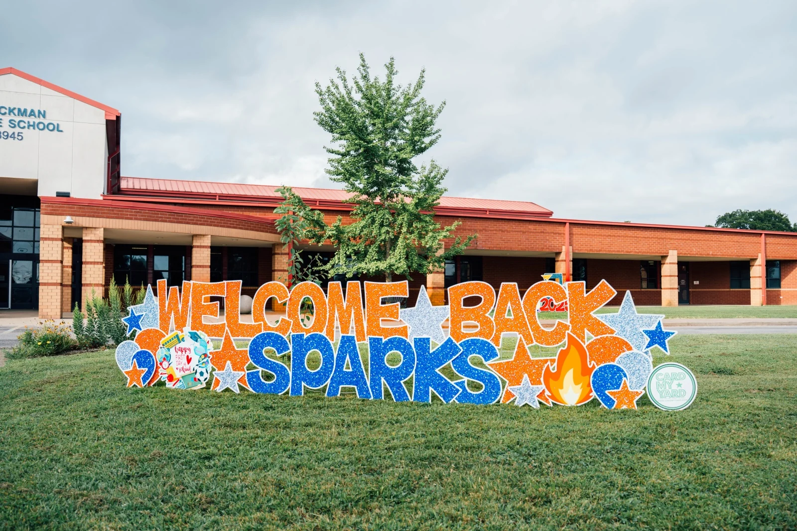 Welcome Back Sparks School Yard Display Sign
